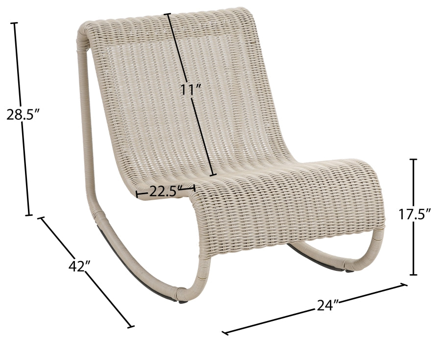 Chaise longue en tissu Orian Teddy