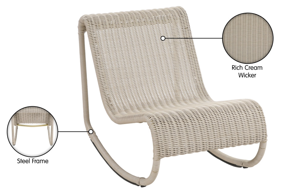 Chaise longue en tissu Orian Teddy
