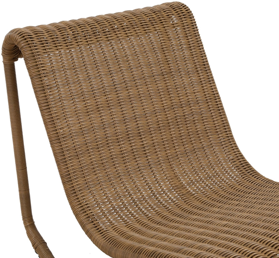 Chaise longue en tissu Orian Teddy