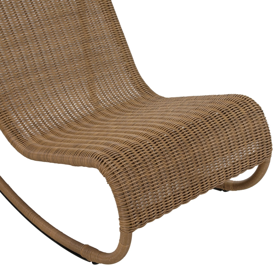 Chaise longue en tissu Orian Teddy