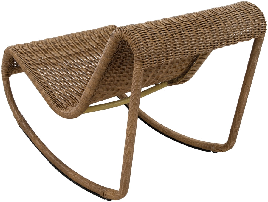 Chaise longue en tissu Orian Teddy