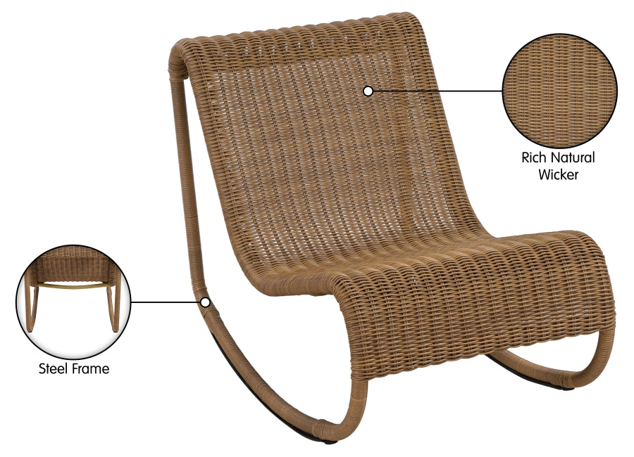 Chaise longue en tissu Orian Teddy