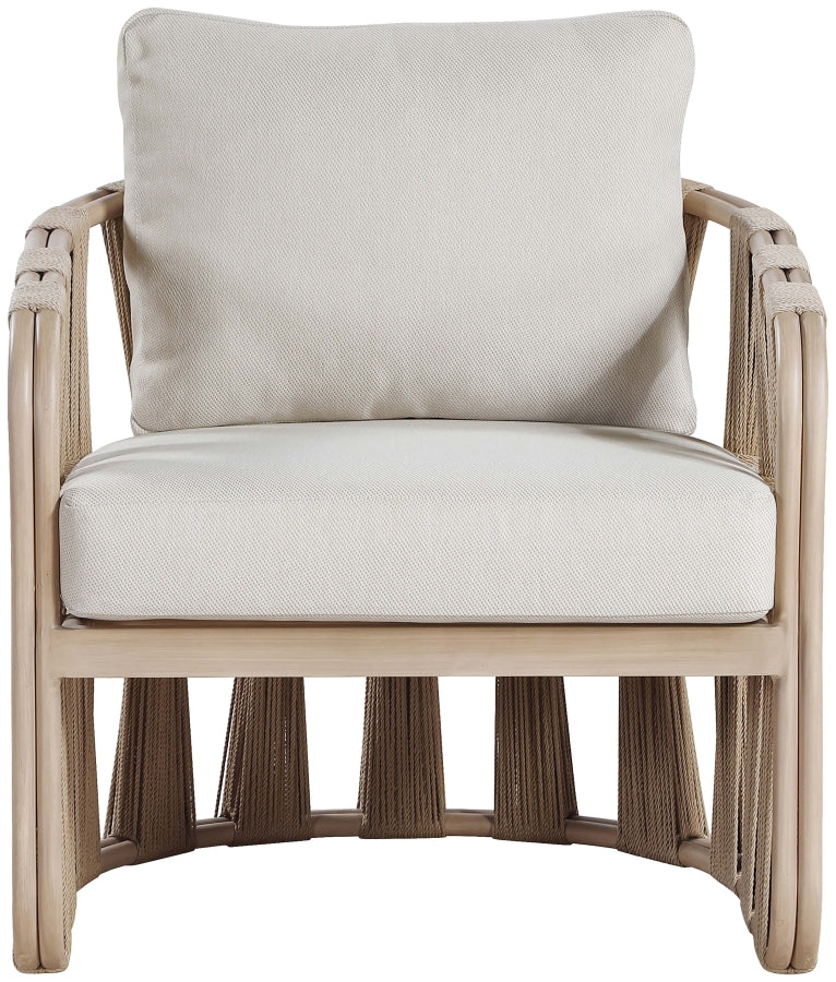 San Pietro Resilient Waterproof Fabric Upholstered Outdoor Patio Chair
