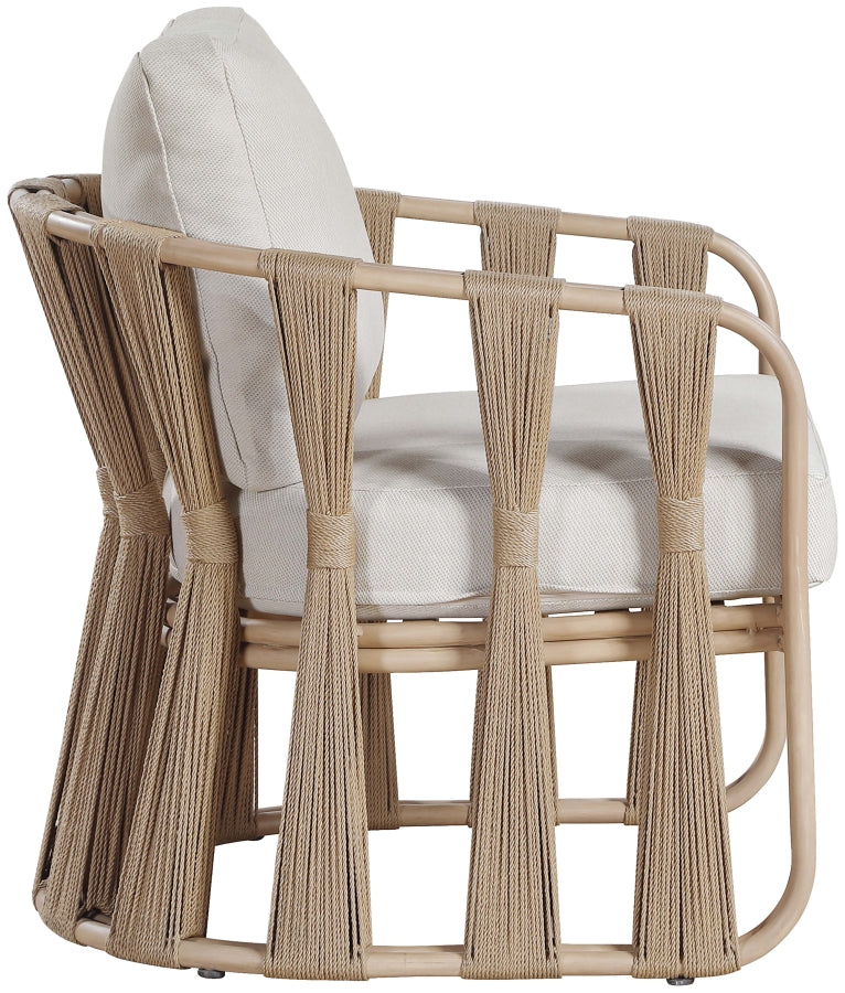 San Pietro Resilient Waterproof Fabric Upholstered Outdoor Patio Chair