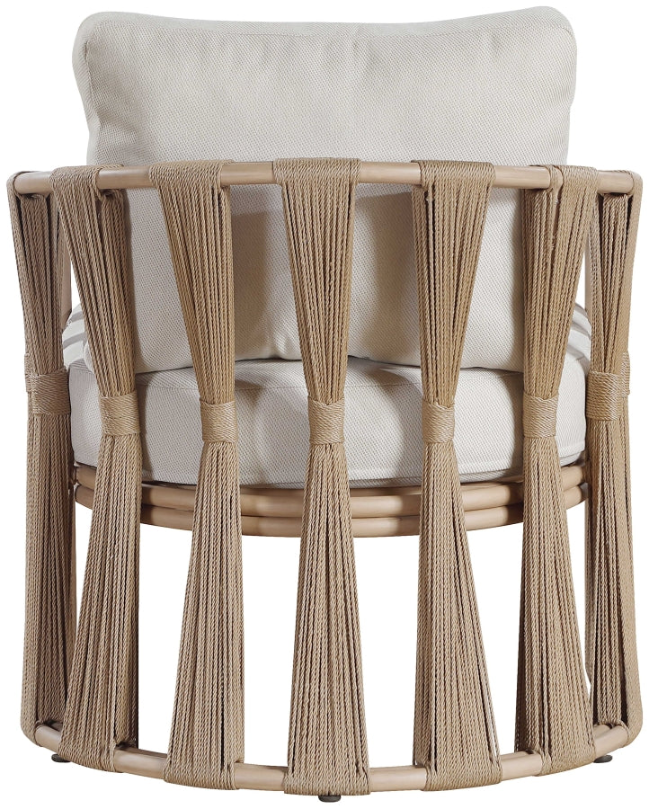 San Pietro Resilient Waterproof Fabric Upholstered Outdoor Patio Chair