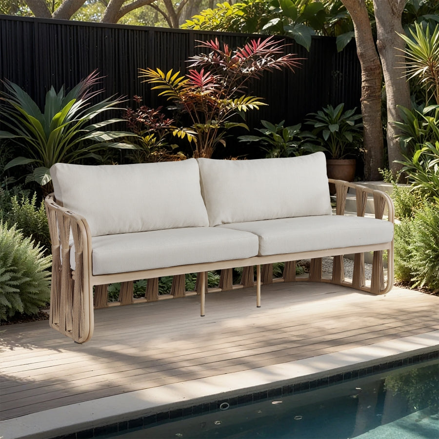 Chaise longue en tissu Orian Teddy