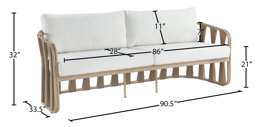 Chaise longue en tissu Orian Teddy