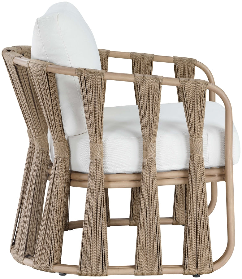 San Pietro Resilient Waterproof Fabric Upholstered Outdoor Patio Chair