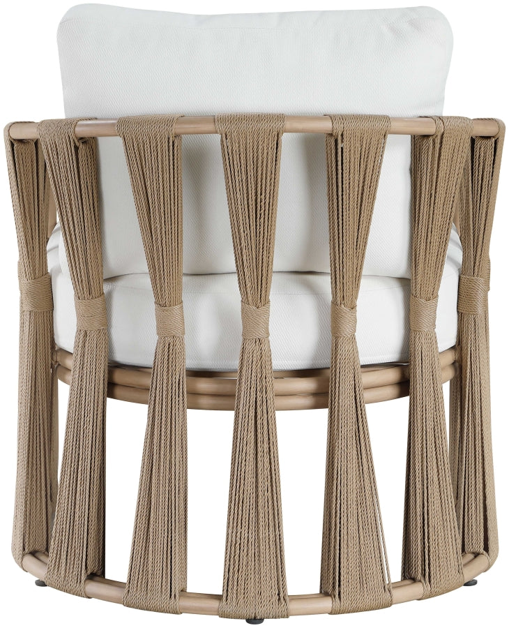 San Pietro Resilient Waterproof Fabric Upholstered Outdoor Patio Chair