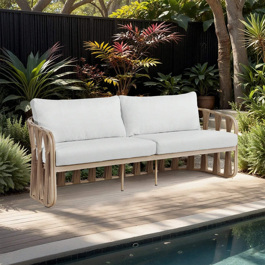 Chaise longue en tissu Orian Teddy