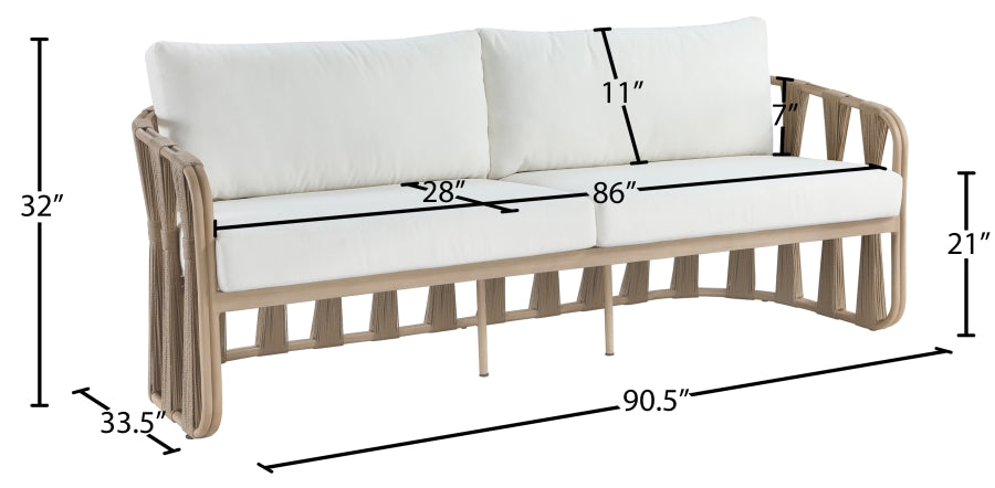 Chaise longue en tissu Orian Teddy