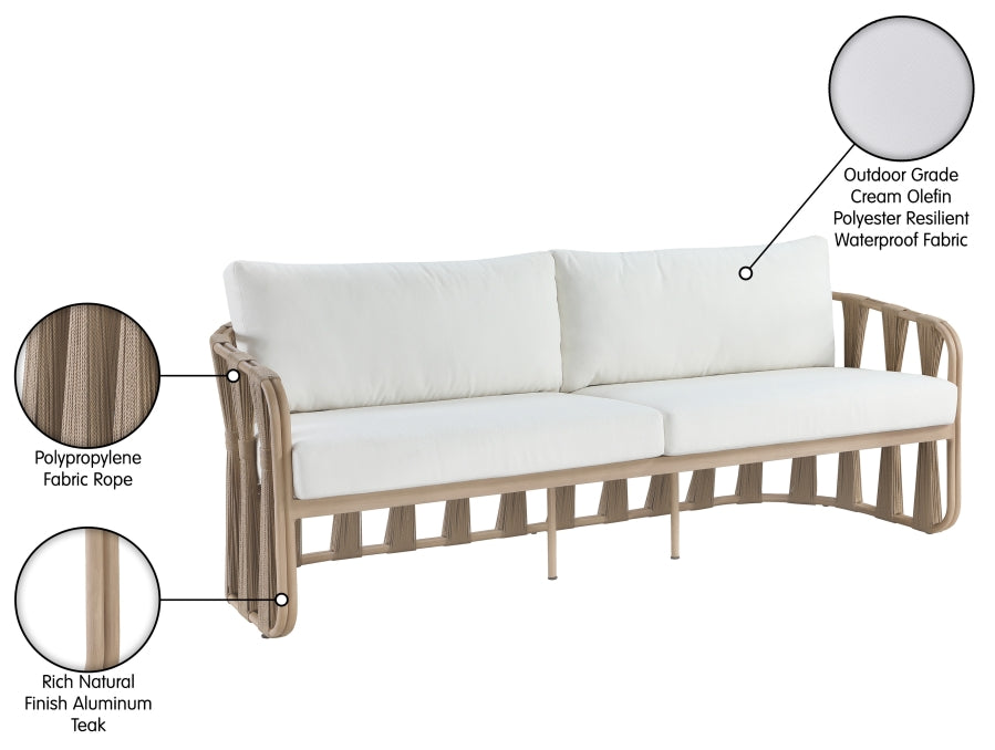 Chaise longue en tissu Orian Teddy