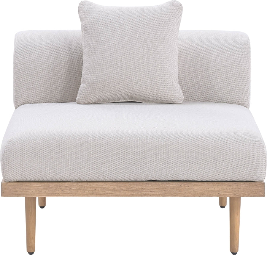 Laguna Resilient Water Resistant Fabric Upholstered Outdoor Patio Modular Armless Chair