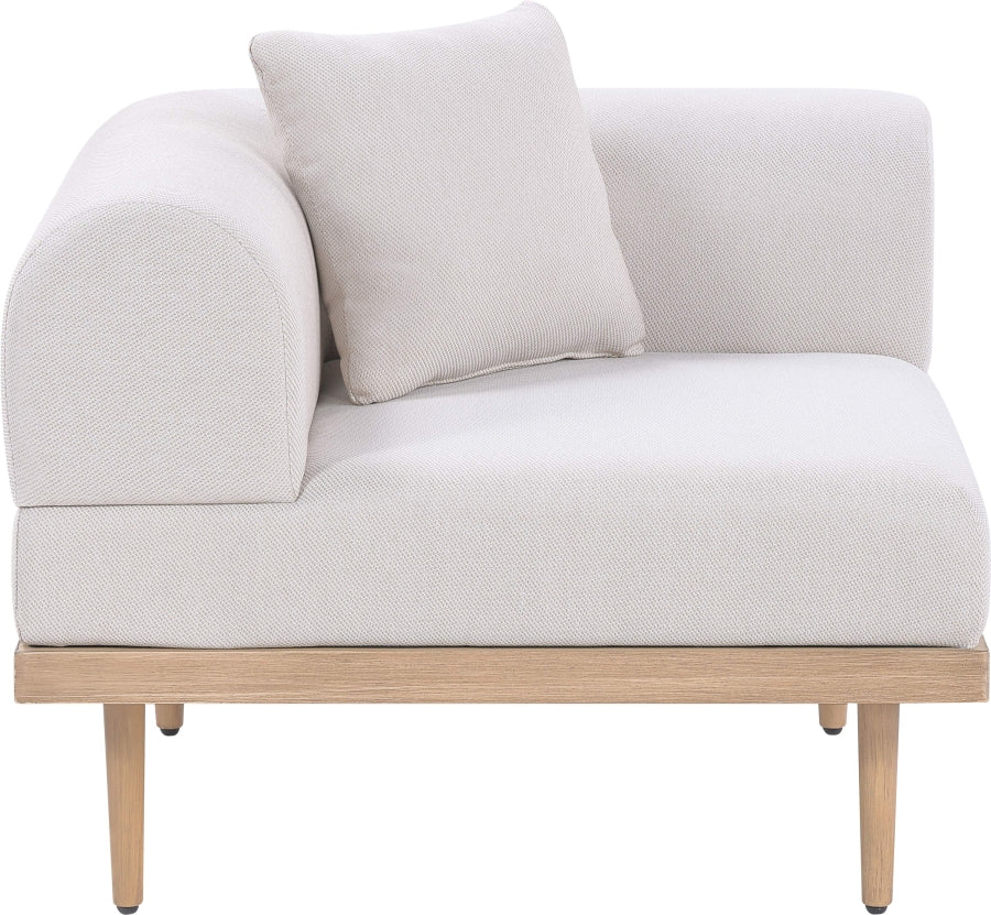 Laguna Resilient Water Resistant Fabric Upholstered Outdoor Patio Modular Corner Chair