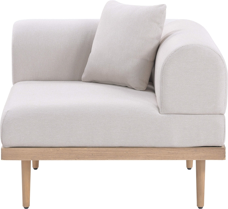 Laguna Resilient Water Resistant Fabric Upholstered Outdoor Patio Modular Corner Chair