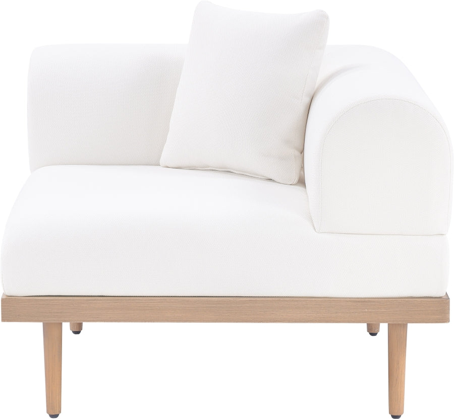 Laguna Resilient Water Resistant Fabric Upholstered Outdoor Patio Modular Corner Chair