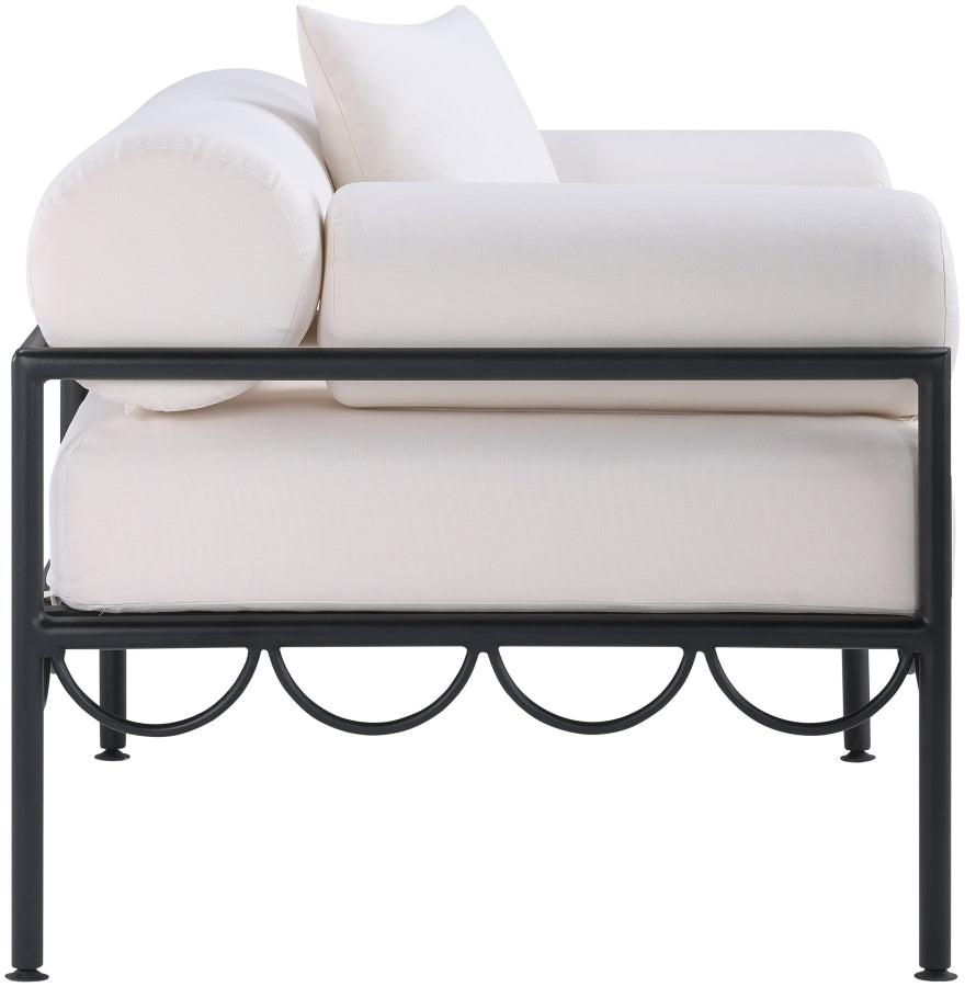 Chaise longue en tissu Orian Teddy
