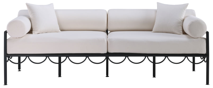 Chaise longue en tissu Orian Teddy