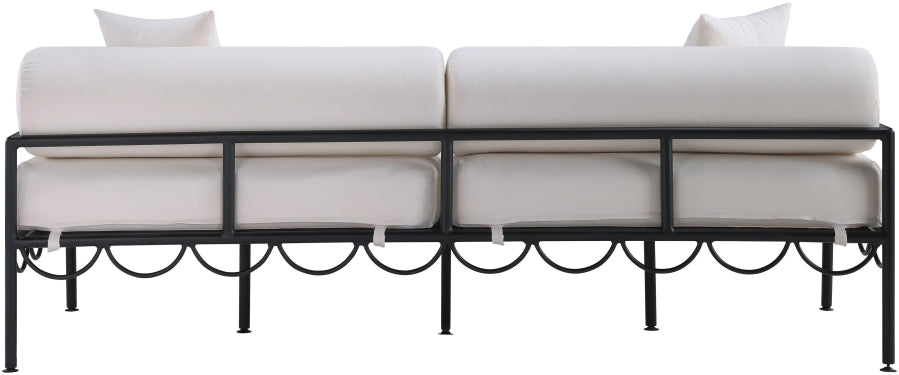 Chaise longue en tissu Orian Teddy