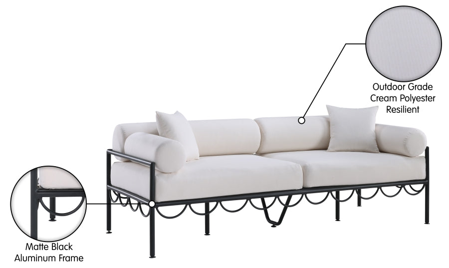 Chaise longue en tissu Orian Teddy