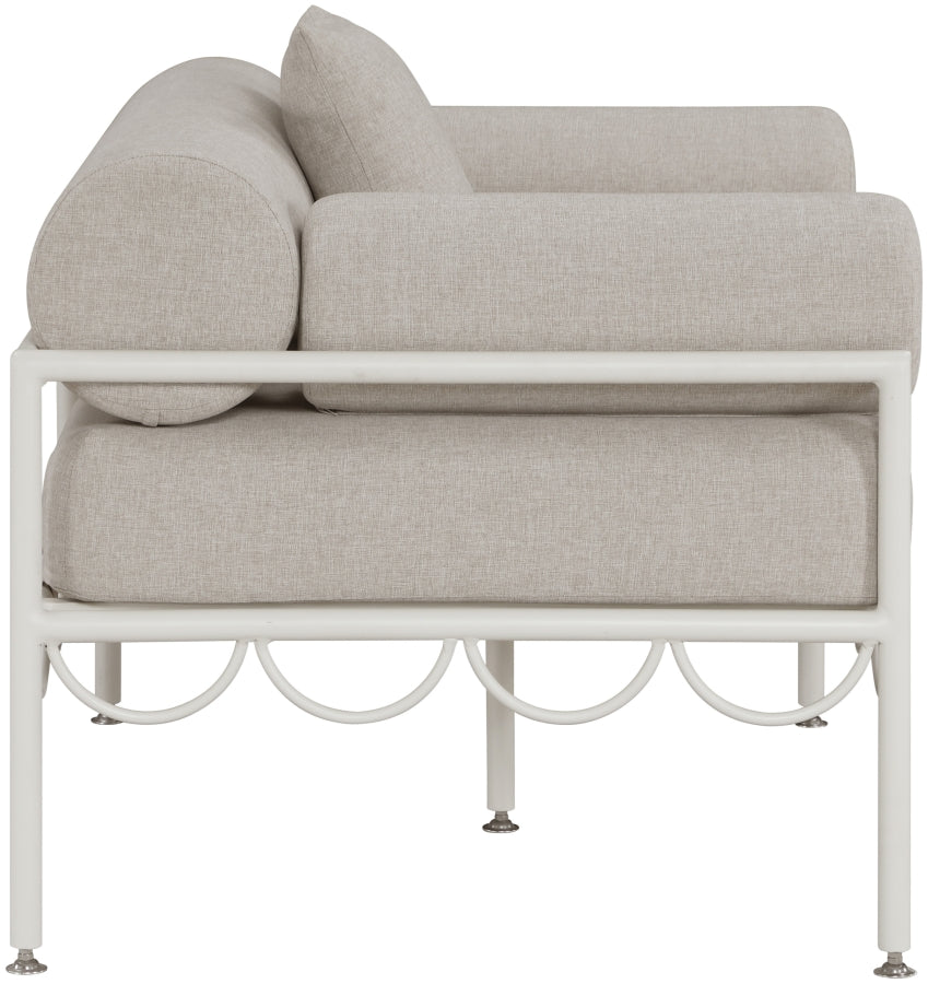 Chaise longue en tissu Orian Teddy