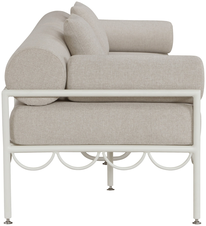 Chaise longue en tissu Orian Teddy