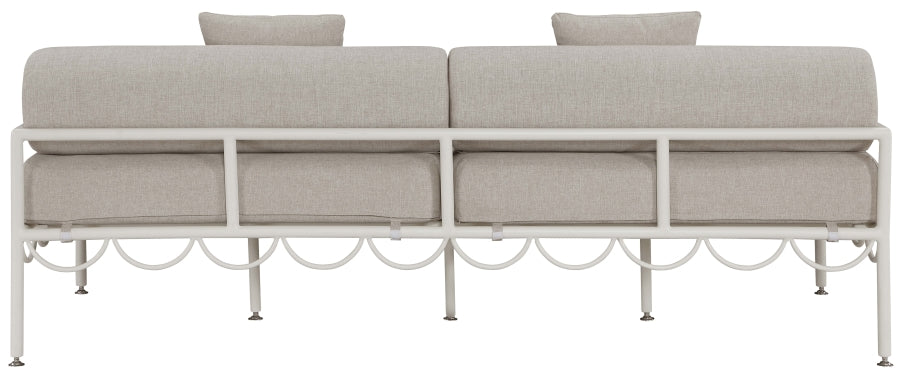 Chaise longue en tissu Orian Teddy
