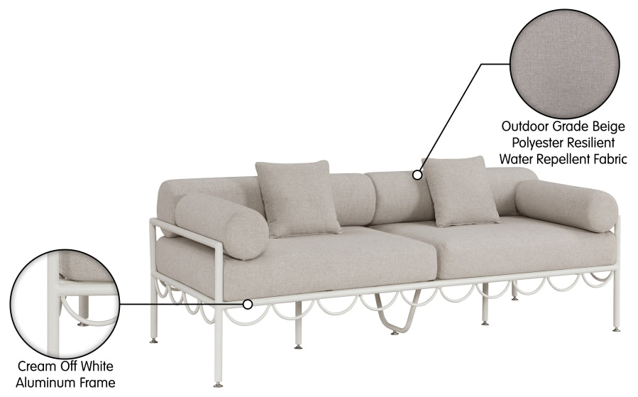 Chaise longue en tissu Orian Teddy