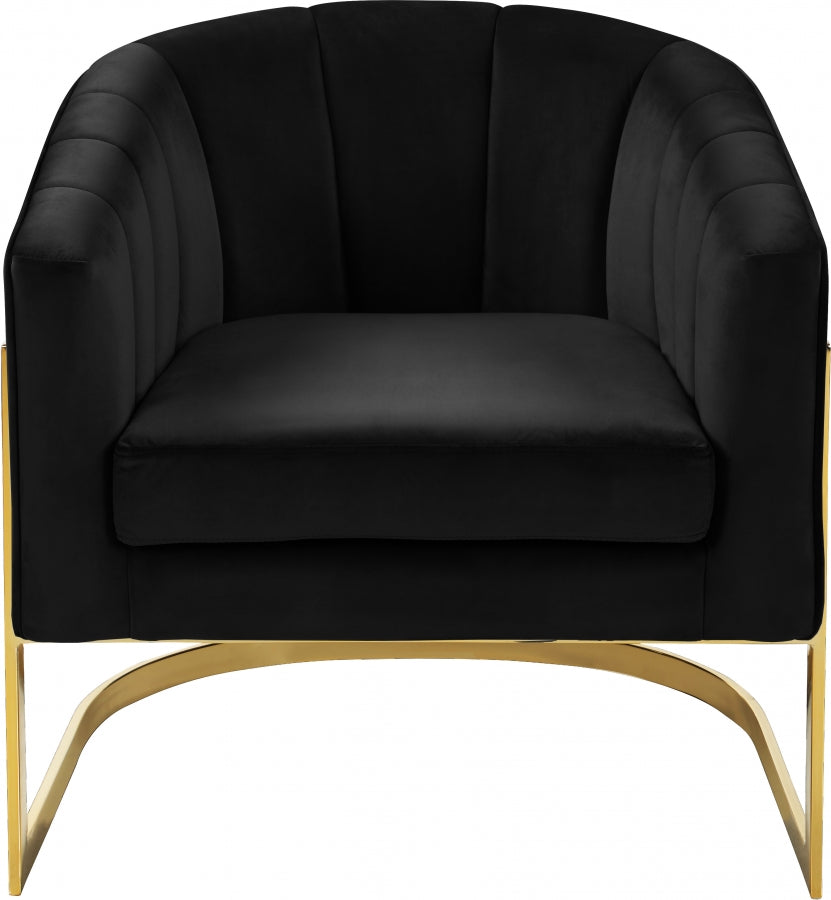 Fauteuil d'appoint rembourré en chenille Vivi