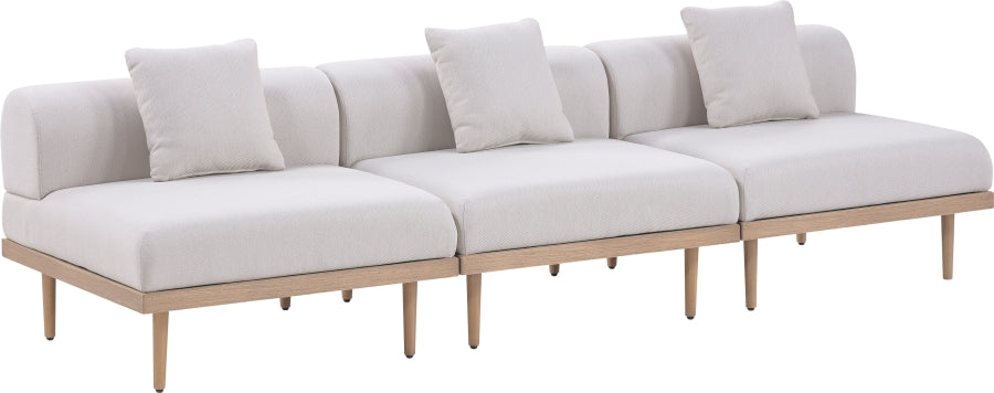Chaise longue en tissu Orian Teddy