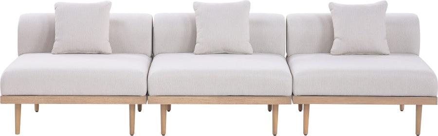 Chaise longue en tissu Orian Teddy