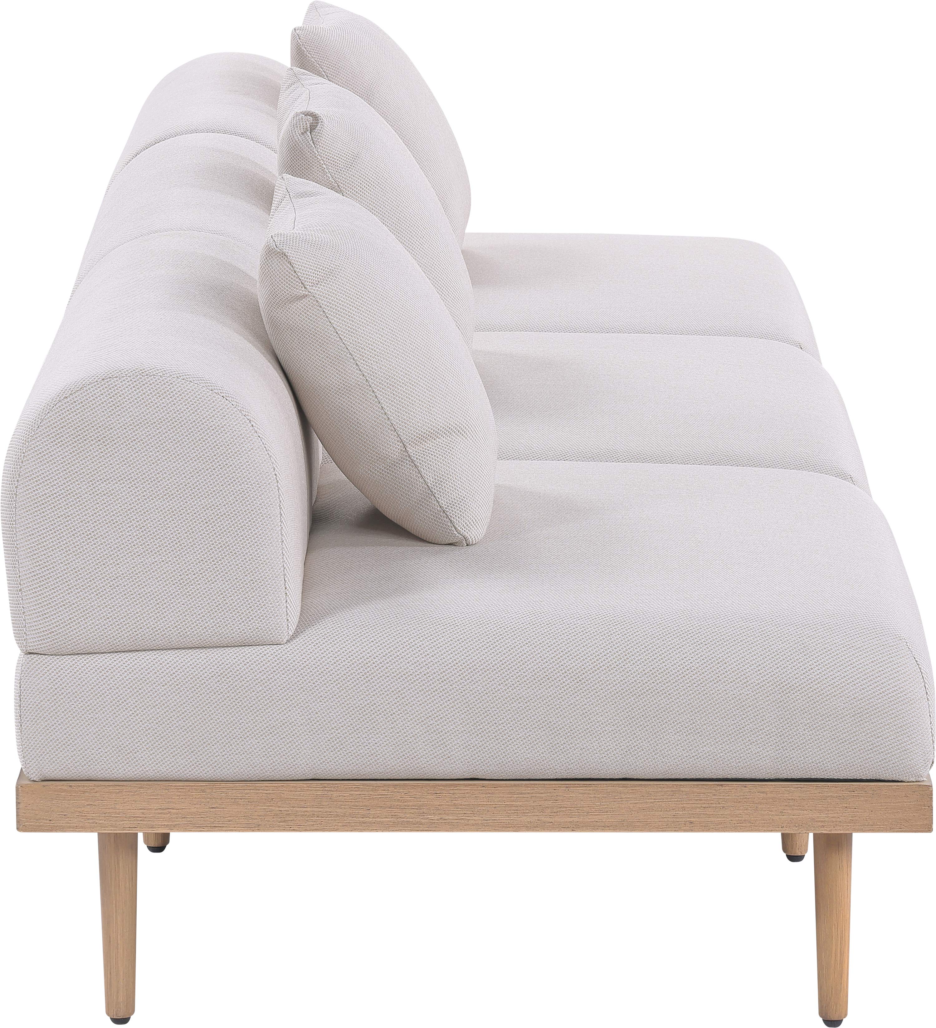 Chaise longue en tissu Orian Teddy