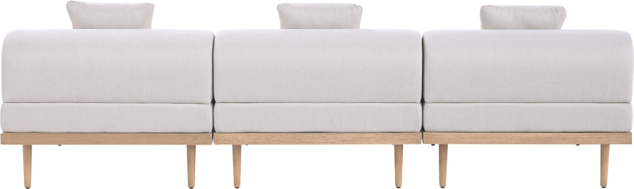 Chaise longue en tissu Orian Teddy