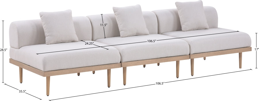 Chaise longue en tissu Orian Teddy
