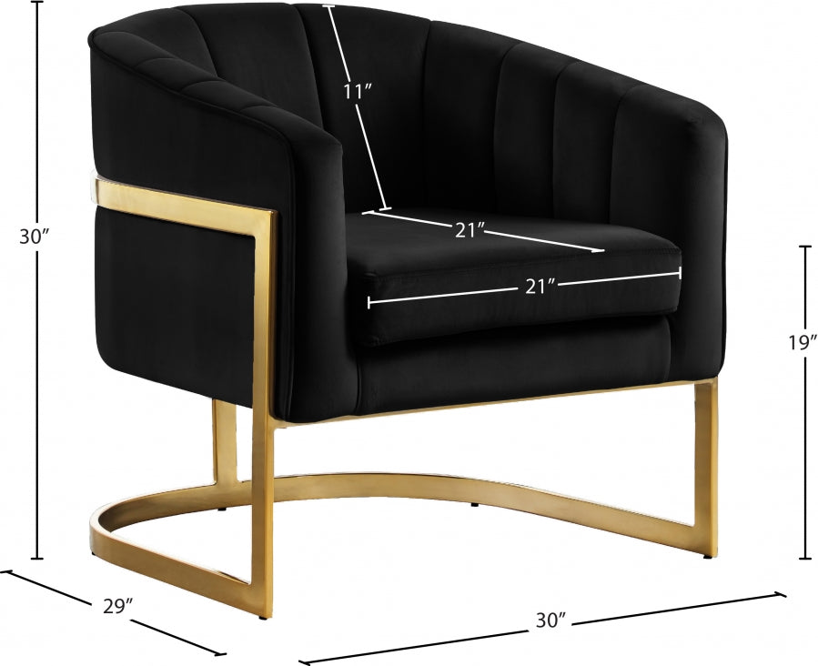 Fauteuil d'appoint rembourré en chenille Vivi