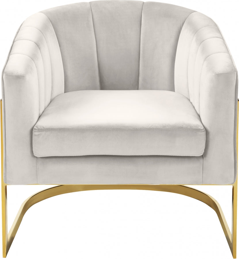 Fauteuil d'appoint rembourré en chenille Vivi