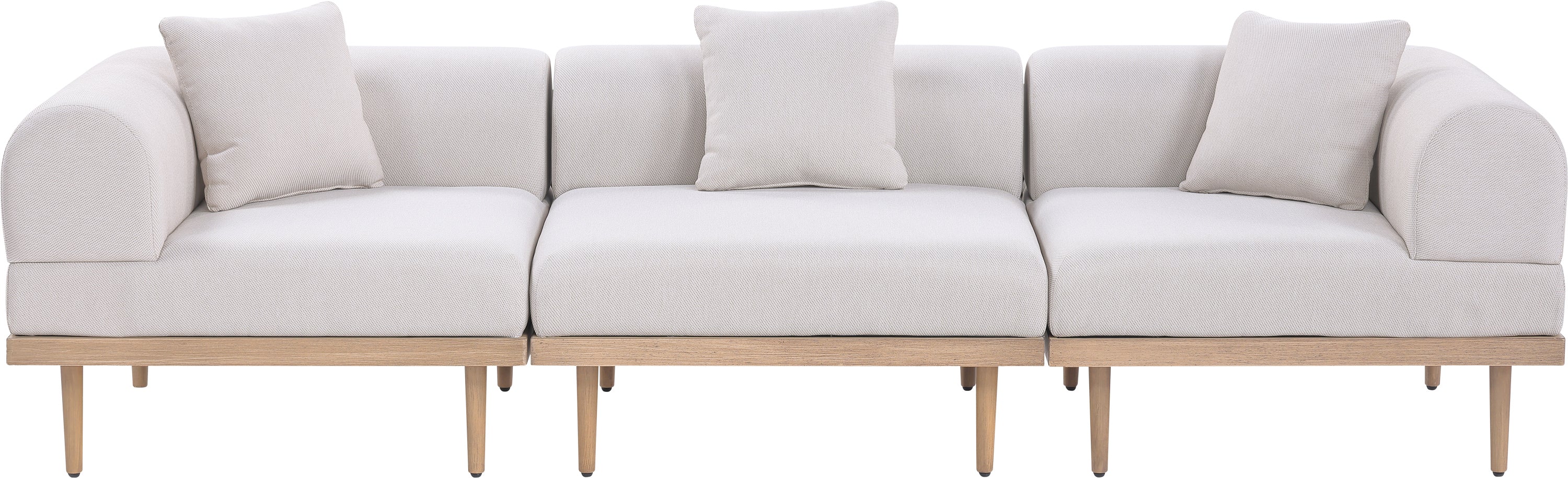 Chaise longue en tissu Orian Teddy