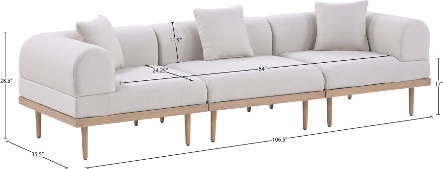 Chaise longue en tissu Orian Teddy