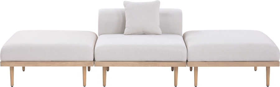 Chaise longue en tissu Orian Teddy