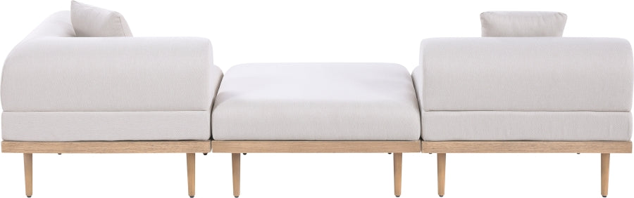 Chaise longue en tissu Orian Teddy