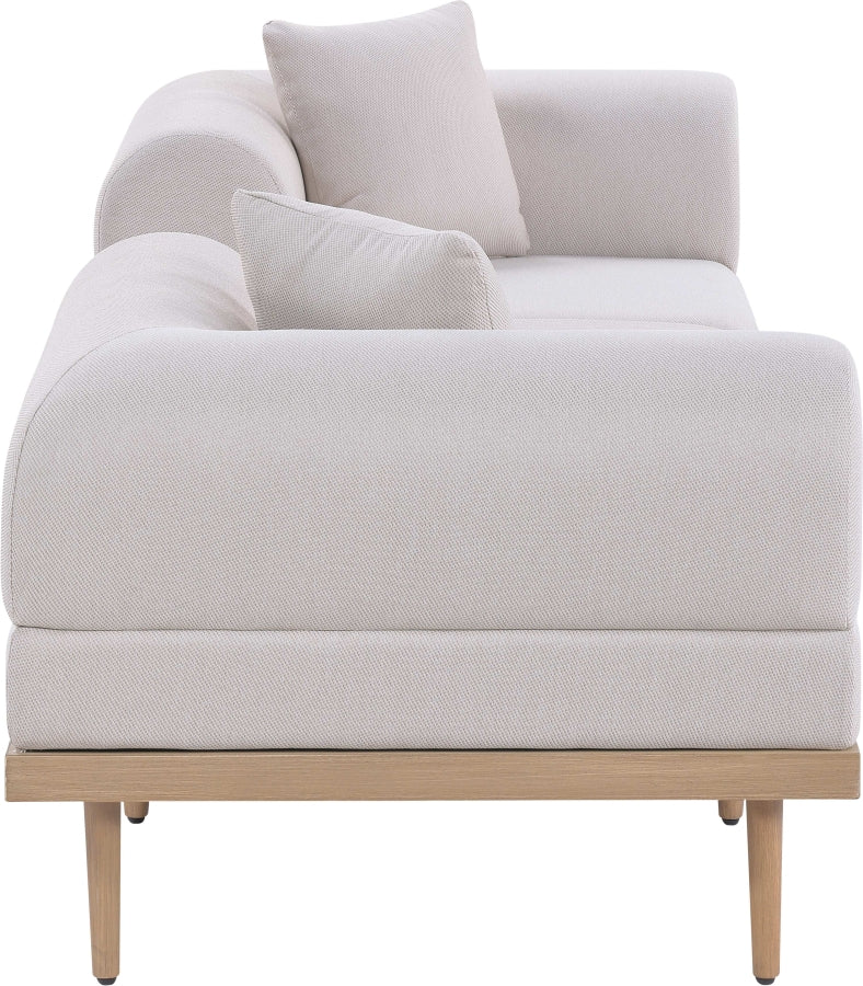 Chaise longue en tissu Orian Teddy
