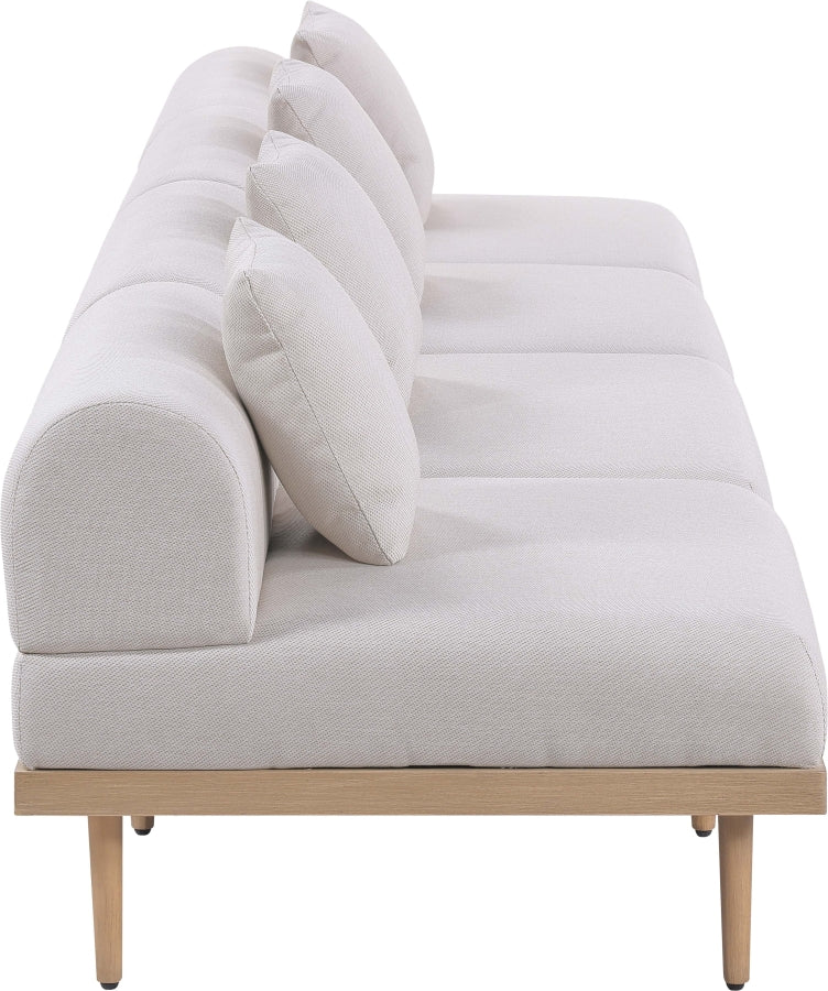 Chaise longue en tissu Orian Teddy