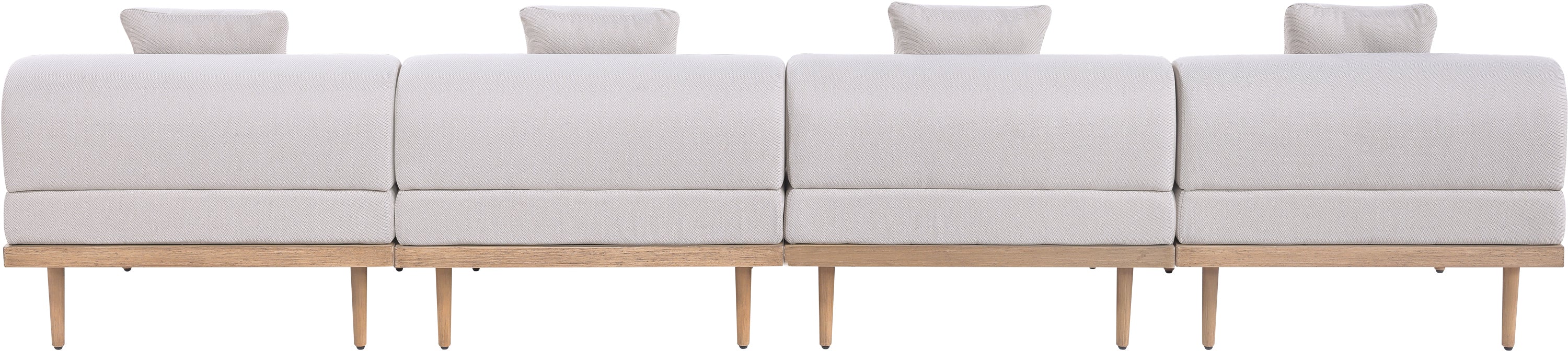 Chaise longue en tissu Orian Teddy