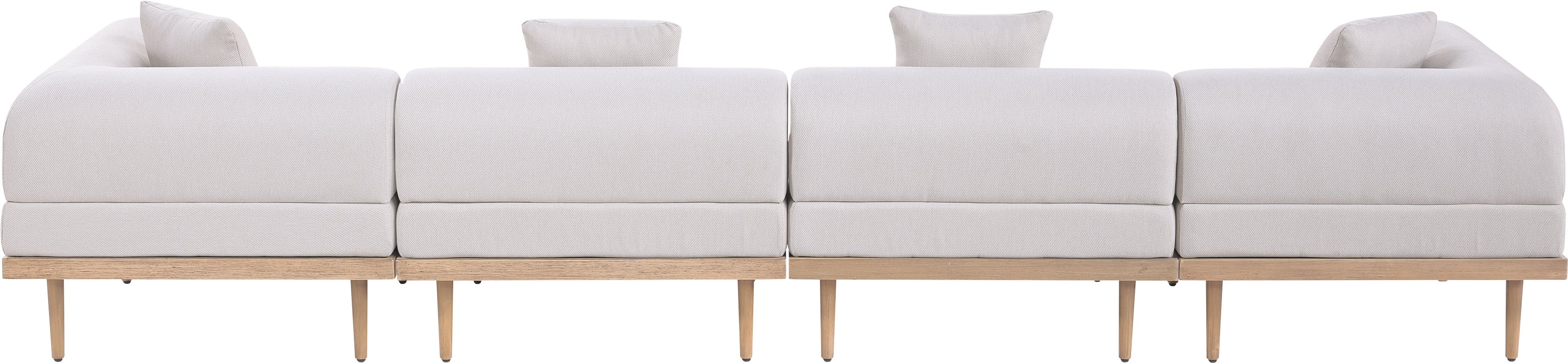 Chaise longue en tissu Orian Teddy