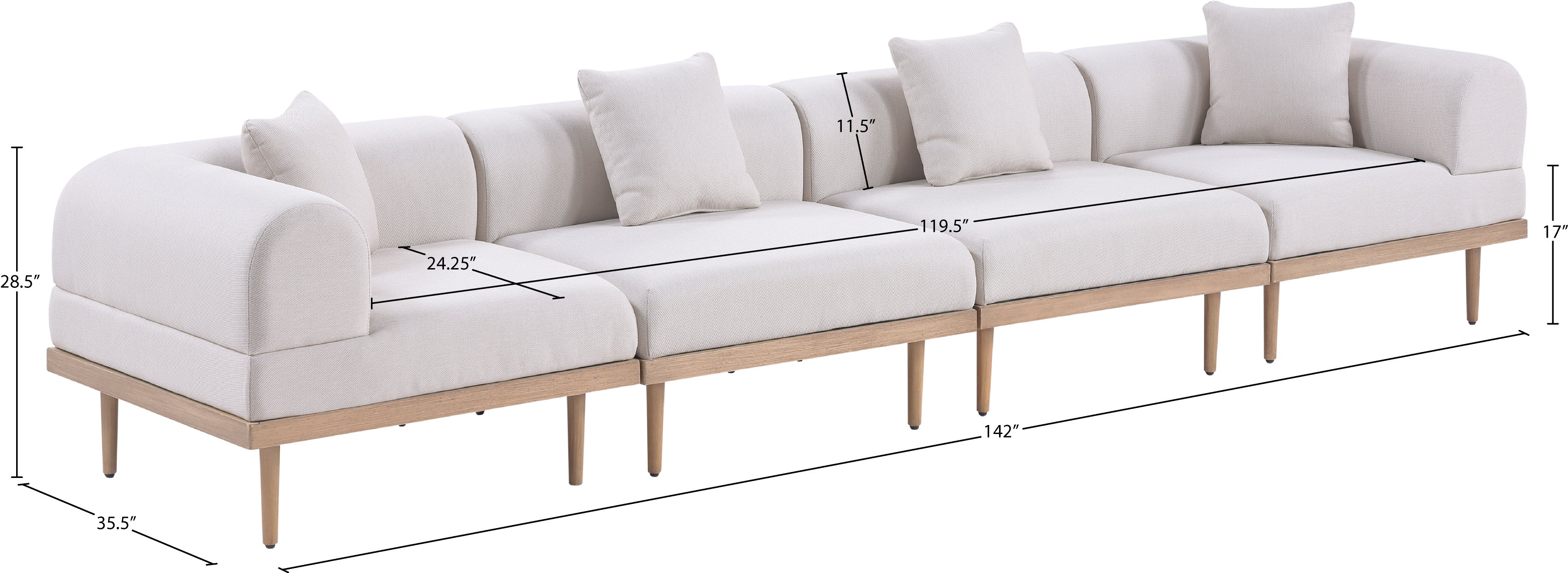 Chaise longue en tissu Orian Teddy