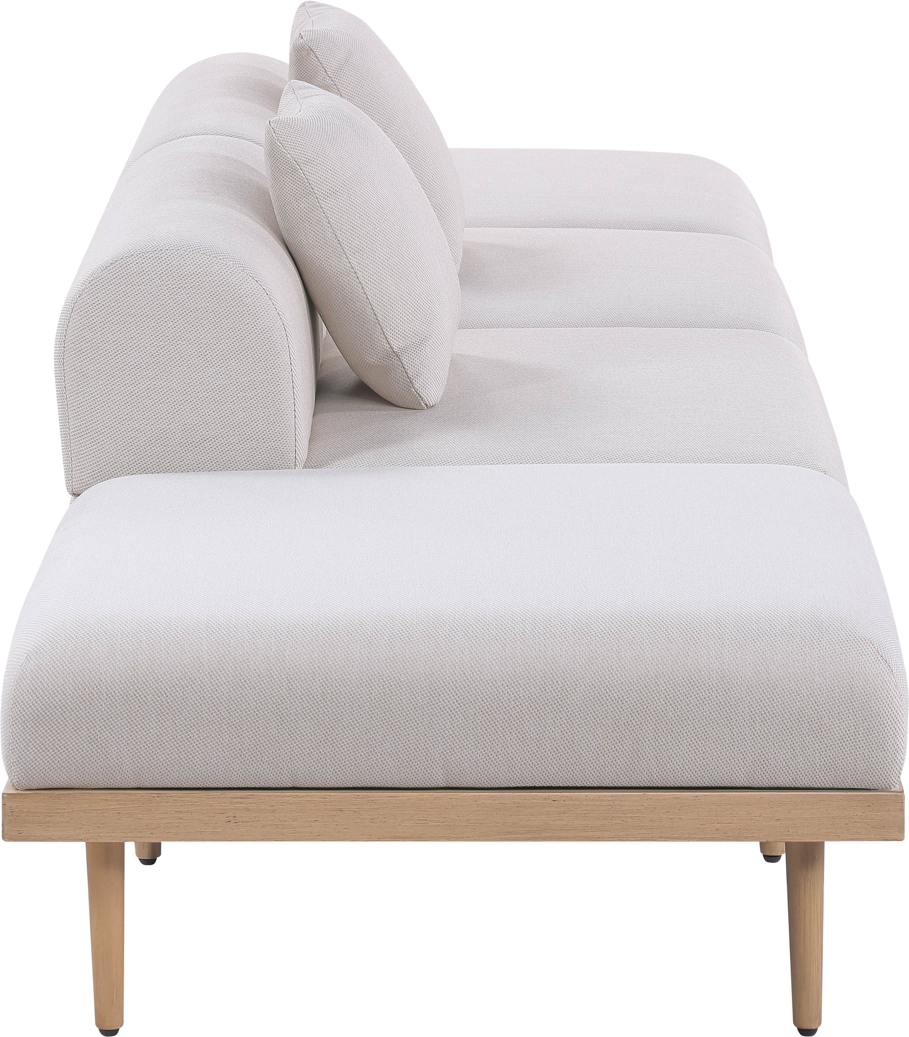Chaise longue en tissu Orian Teddy