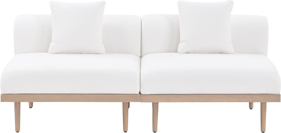 Chaise longue en tissu Orian Teddy