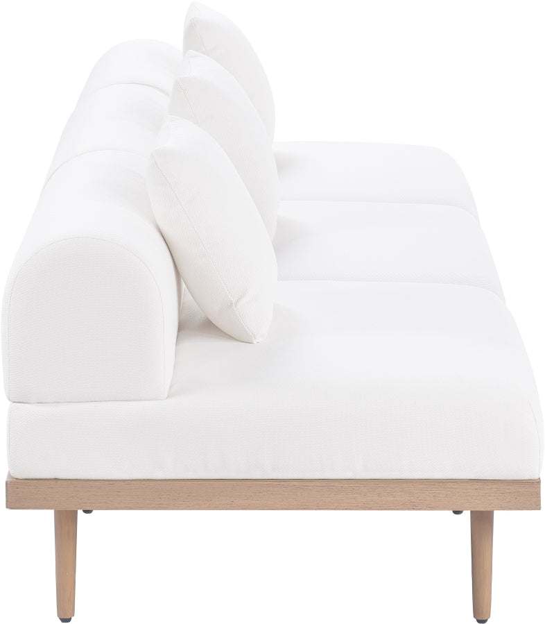 Chaise longue en tissu Orian Teddy