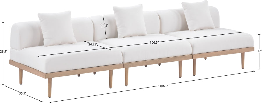 Chaise longue en tissu Orian Teddy