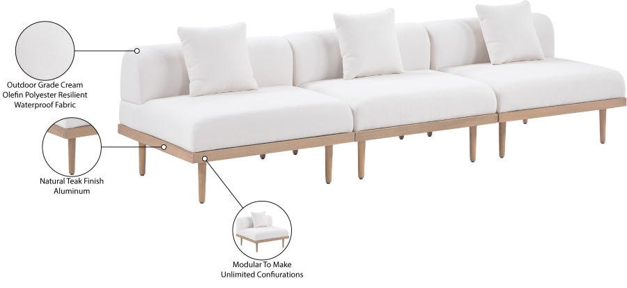 Chaise longue en tissu Orian Teddy
